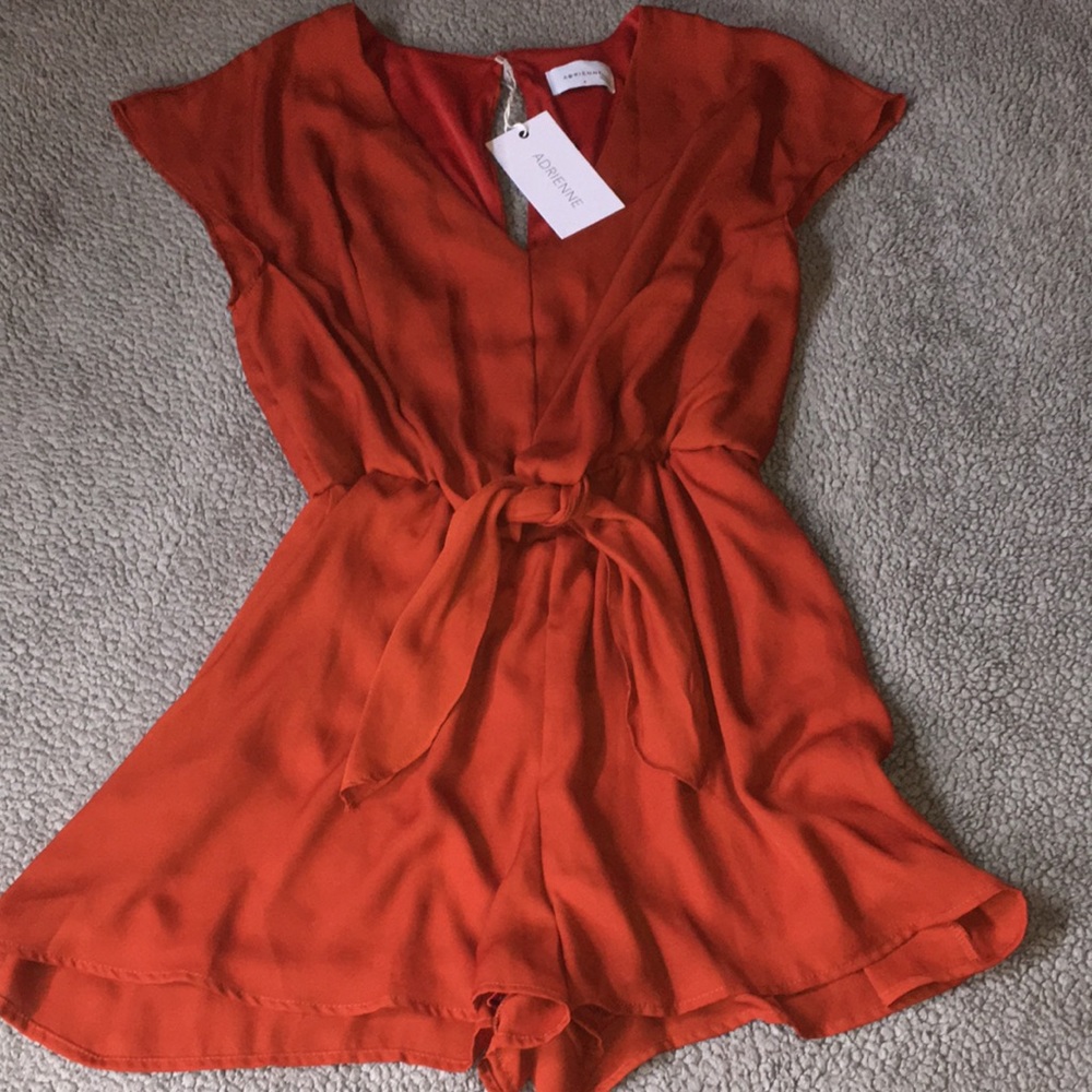 Adrienne 🧡Solid Tie Romper🧡